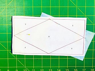 Paper-piecing-first-seam